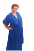 Šaty pre moletky s plísovanou sukňou - modré